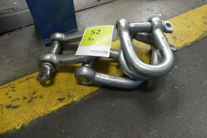 4x Schäkel, WLL 2000 kg